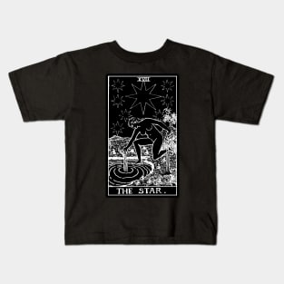 XVII. The Star Tarot Card | Obsidian and Pearl Kids T-Shirt